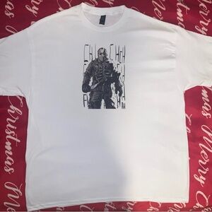 Custom Made Jason Voorhees White Tee